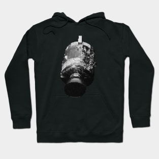 Apollo Command Module - Black and White Hoodie